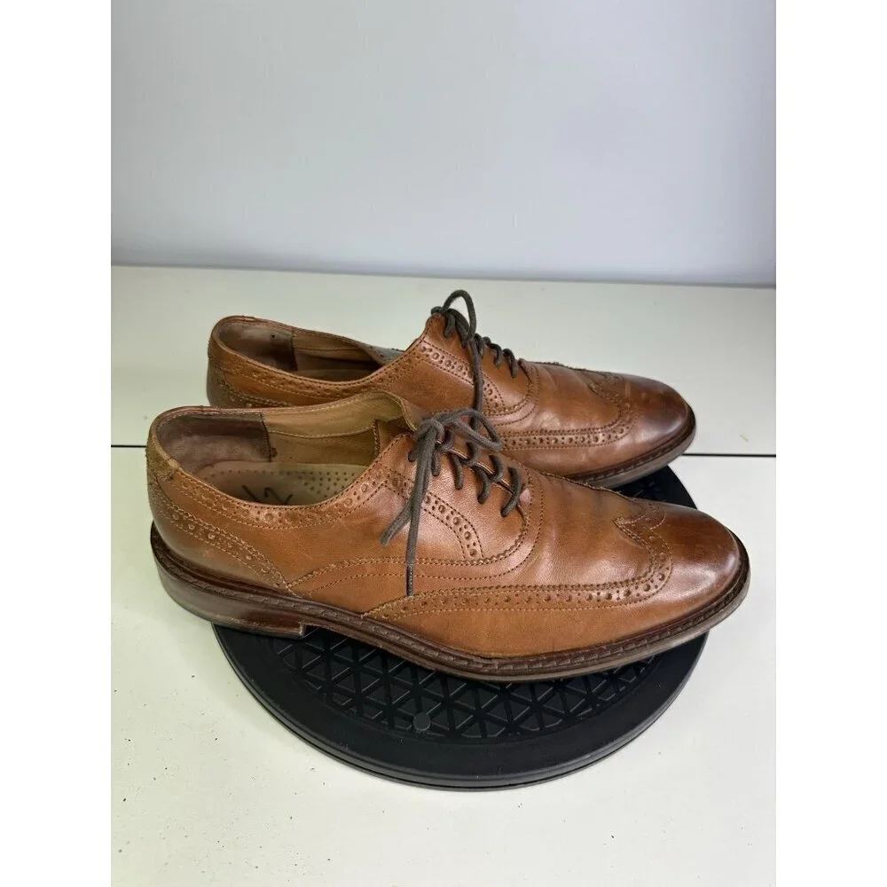 Cole Haan Wingtip Lace Up Oxford British Tan Brown C23470 Men’s Size 9.5 M